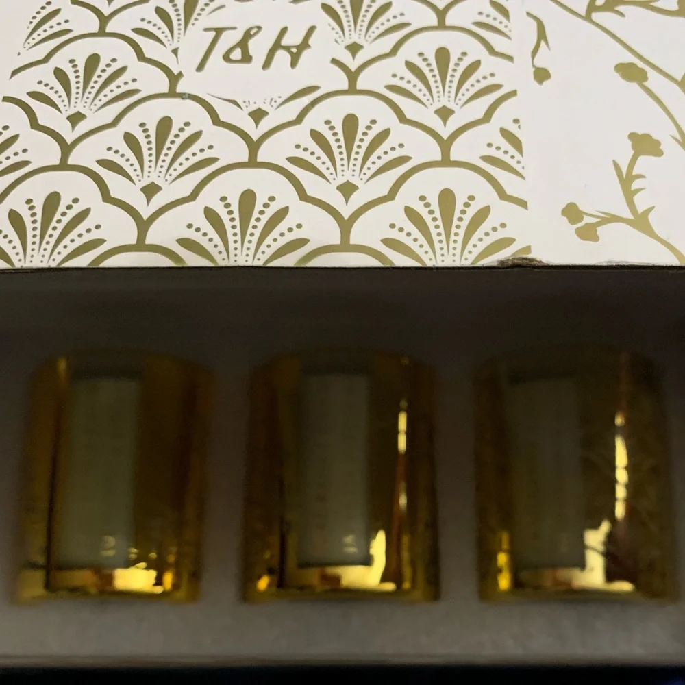 T & H Aromatherapy Glass Candle Set of 3 (4.25 Oz.) scented soy candles …